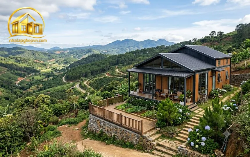 Thiết Kế Thi Công Nhà Lắp Ghép Tại Bảo Lâm - Lâm Đồng
