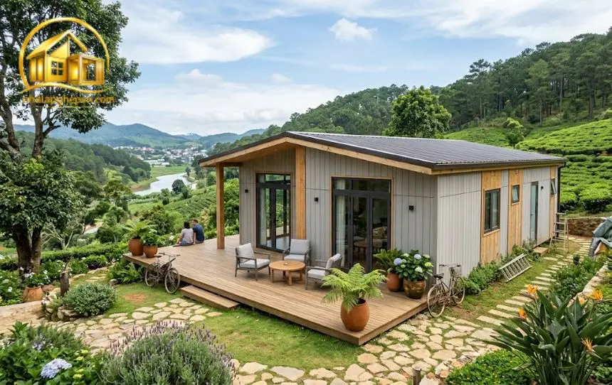 Thiết Kế Thi Công Nhà Vườn View Đẹp
