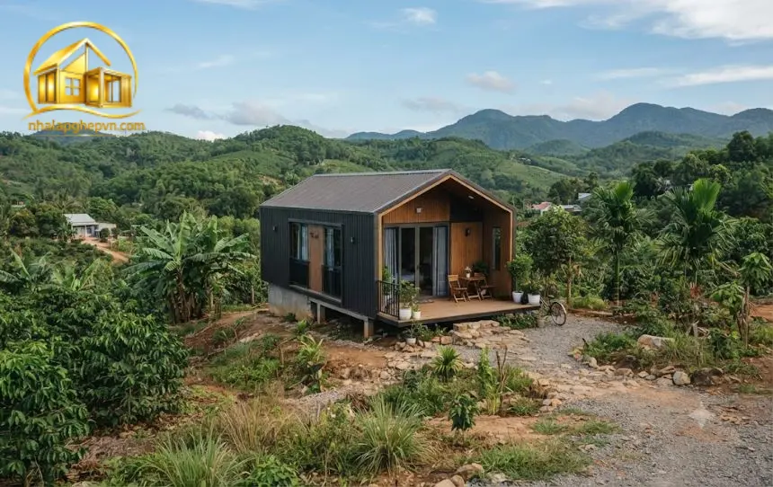 Thiết Kế Thi Công Nhà Lắp Ghép Tại Cư Jút - Đắk Nông